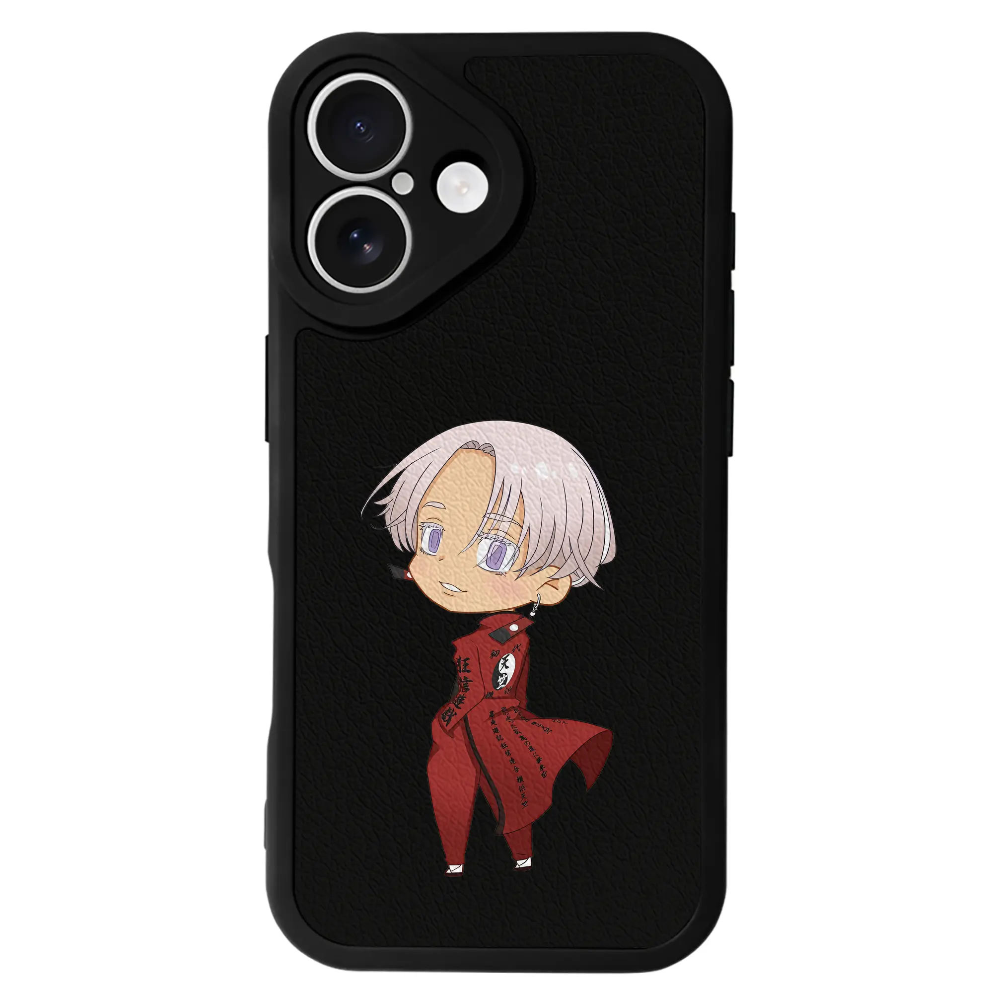 東京リベンジャーズ グッズ,黒川イザナ - IPhone 16シリーズ対応 ・ シリコンスマホケース ・ レザー調 ・ 高精度フィット ・ 耐衝撃 ・ ワイヤレス充電対応 ・ 精密カット